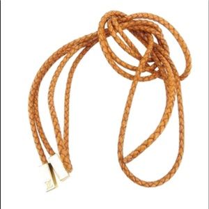 Authentic Vintage LOUIS VUITTON Ceinture Vvn Tulle Braided Rope Leather Belt